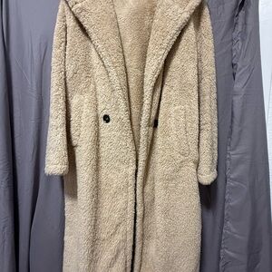Cozy Tan Teddy Coat